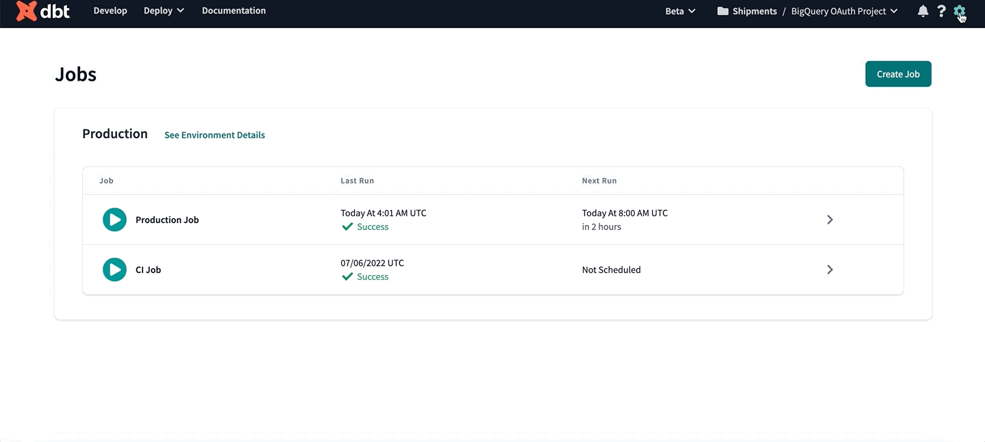 Authenticating to BigQuery